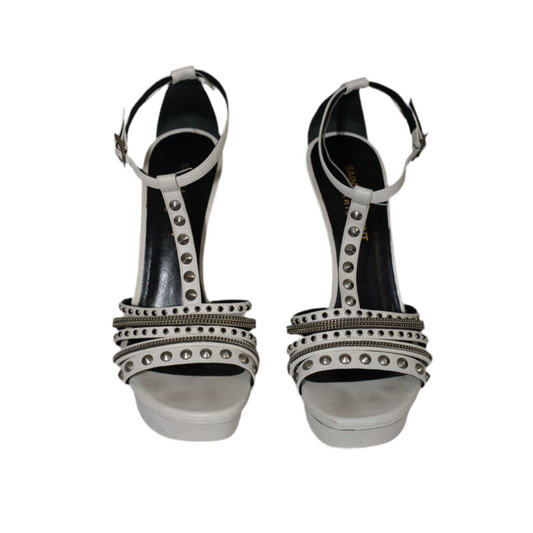 Saint Laurent Leather T-Strap EU 37