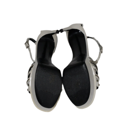 Saint Laurent Leather T-Strap EU 37